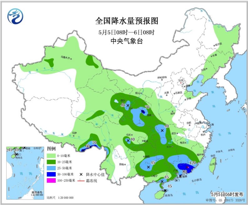 西北地区东部江南华南将有较强降雨 冷空气影响北方地区