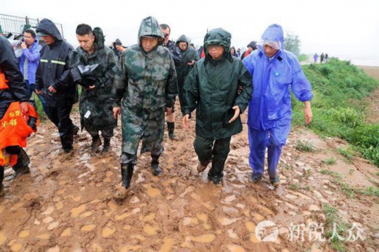 刘家义在寿光继续察看指导防汛防台风工作