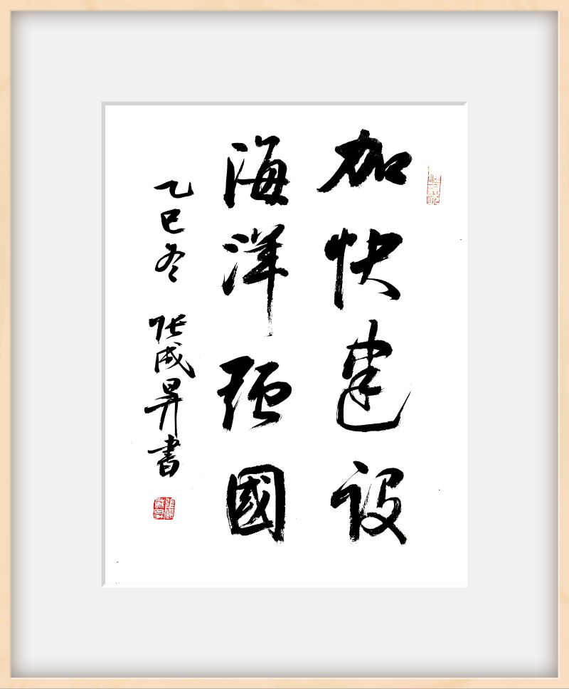 瀚墨颂时代 碧海谱新篇——张成生书法作品展在沙扒镇开幕