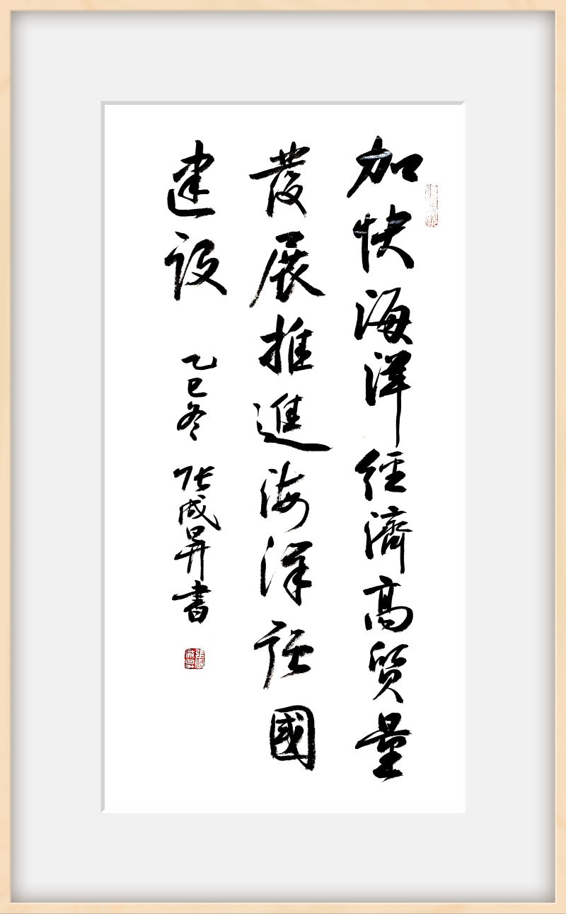 瀚墨颂时代 碧海谱新篇——张成生书法作品展在沙扒镇开幕