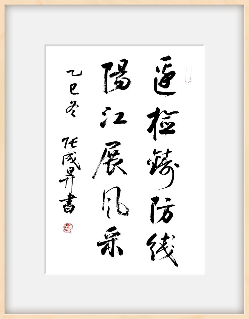 翰墨润警心 奋进正当时:张成生主题书法展在阳江边检站开幕